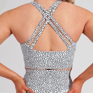 Buffbunny collection Rosa white bossy sports bra. Size M